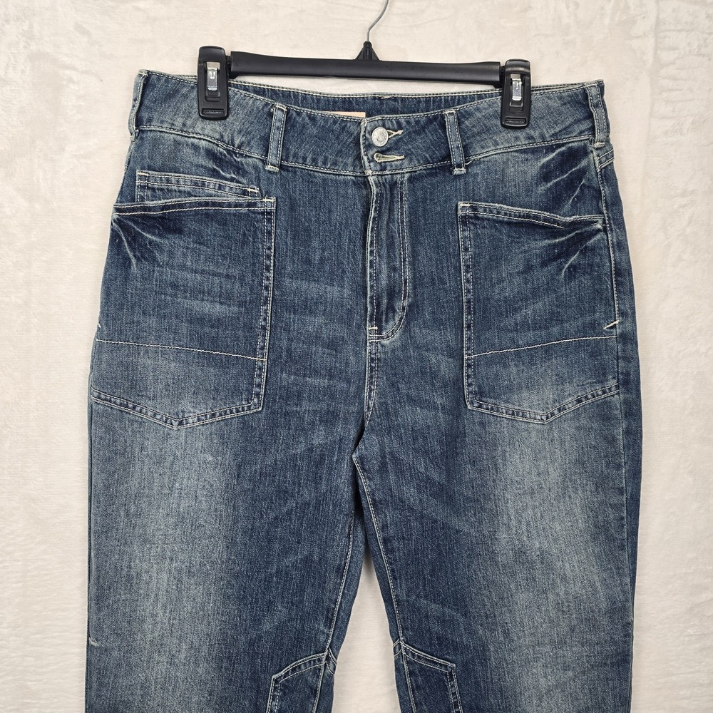 Anthropologie Blue Cropped Jeans - Picture 4 of 14
